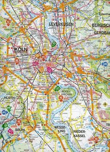 MARCO POLO Freizeitkarte Köln, Bonn und Umgebung 1:100 000