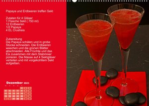 Faszination rote Cocktails (Wandkalender 2023 DIN A2 quer)