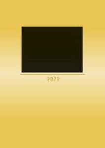 Foto-Bastelkalender gold 2022 - Do it yourself calendar A4 - datiert - Kreativkalender - Foto-Kalender - Alpha Edition