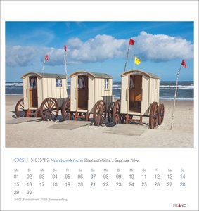Nordseeküste Postkartenkalender 2026