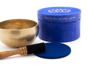 Klangschalen-Set in Box blau Meditation M 5184