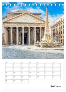 Rom - Kunst, Kultur und Geschichte (Tischkalender 2024 DIN A5 hoch), CALVENDO Monatskalender