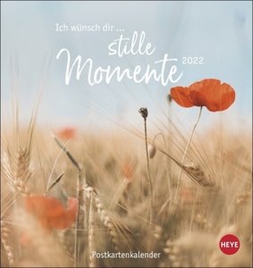 Ich wünsch dir ... stille Momente Postkartenkalender 2022