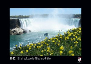 Eindrucksvolle Niagara-Fälle 2022 - Black Edition - Timokrates Kalender, Wandkalender, Bildkalender - DIN A4 (ca. 30 x 21 cm)