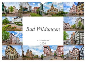 Bad Wildungen Stadtansichten (Wandkalender 2024 DIN A3 quer), CALVENDO Monatskalender