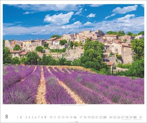Provence Kalender 2026 - Blühende Lavendelfelder und malerische Dörfer