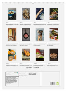 Japanese Cuisine II (Wandkalender 2024 DIN A2 hoch), CALVENDO Monatskalender