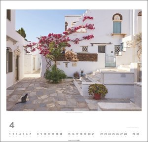 Griechische Inseln Kalender 2024. Großer Wandkalender mit Urlaubsflair: Fotos beliebter griechischer Inseln in einem Fotokalender im Großformat. Griechenland-Kalender