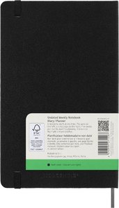 Moleskine undatierter Wochen Notizkalender, L/A5