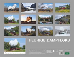 Feurige Dampfloks Posterkalender 2026