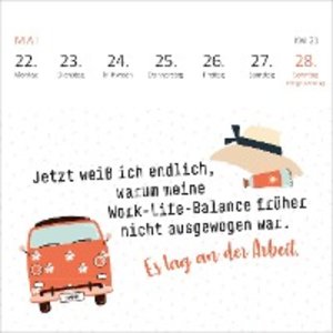 Mini-Wochenkalender Tschüss Arbeit, hallo Ruhestand! 2023