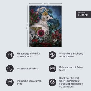André Sanchez: Tierporträts Posterkalender 2026