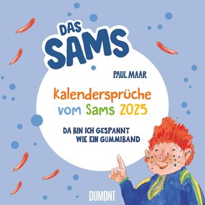 Kalendersprüche vom Sams 2025 – Lustige Reime von Paul Maar – Wandkalender mit Spiralbindung – DUMONT Quadratfomat 23 x 23