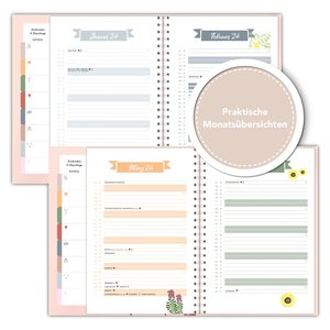 XXL Familienplaner 2022 für bis zu 8 Personen. Familienkalender 2022 Ringbuch mit stabilem Hardcover. Viel Platz für Termine, Aufgaben, Todos und Haushaltsplanung. Inklusive Monatsüberblick, Jahresübersicht, Stundenplan, Feiertage, Schulferien uvm.