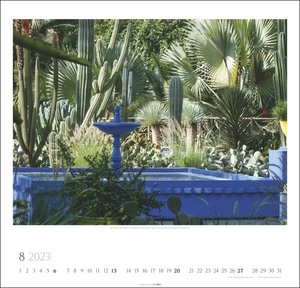 Die schönsten Gärten der Welt Kalender 2023. Wandkalender mit 12 Fotos romantischer Gärten. Farbenprächtiger Natur-Kalender für die Wand. Quadratischer Jahres-Fotokalender