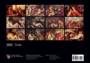 Tizian 2022 - Black Edition - Timokrates Kalender, Wandkalender, Bildkalender - DIN A4 (ca. 30 x 21 cm)
