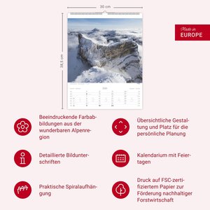 Weltnaturerbe Dolomiten Kalender 2026