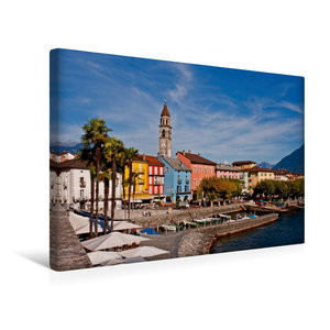 Premium Textil-Leinwand 45 cm x 30 cm quer Ein Bild aus dem Kalender Tessin - Schweiz