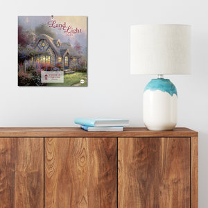 Land of Light Broschurkalender 2023. Kunstvoller Wandkalender mit idyllischen Gemälden. Einzigartiger Kunst-Kalender mit Bildern von Thomas Kinkade. 29,5x30 cm. Quadratisch