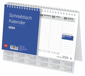 Schreibtischkalender Deutschland klein 2024