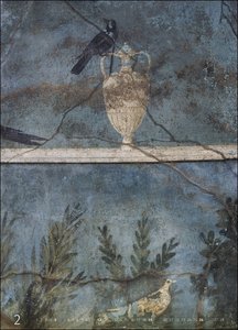 Römische Fresken Kalender 2023. Kunstvoller Wandkalender mit den schönsten Wandmalereien römischer Villen. Großer Kunst-Kalender 2023 XXL. 49x68 cm. Hochformat