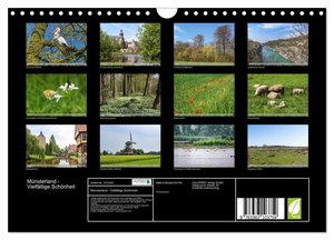 Münsterland - Vielfältige Schönheit (Wandkalender 2024 DIN A4 quer), CALVENDO Monatskalender