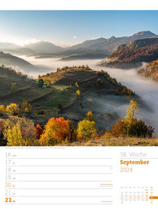 Poetische Landschaften - Wochenplaner Kalender 2024
