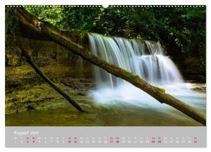 Waldbäche - Im Wandel der Jahreszeiten (hochwertiger Premium Wandkalender 2024 DIN A2 quer), Kunstdruck in Hochglanz