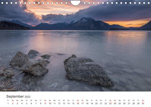 Berge und Seen - Die Perlen der Natur (Wandkalender 2023 DIN A4 quer)