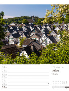 Malerisches Deutschland - Wochenplaner Kalender 2025