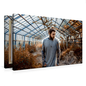 Premium Textil-Leinwand 75 cm x 50 cm quer Natur