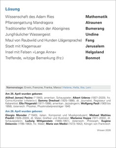 Wissen Tagesabreißkalender 2026