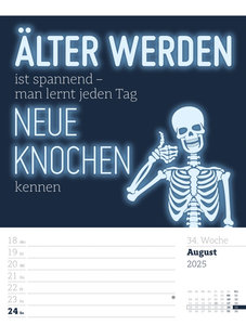 Klartext Sprüchekalender - Wochenplaner Kalender 2025