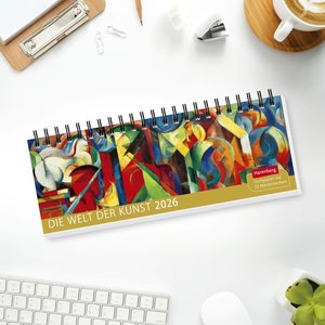 Die Welt der Kunst Premium-Tischplaner 2026 - Wochenkalender mit 53 Meisterwerken