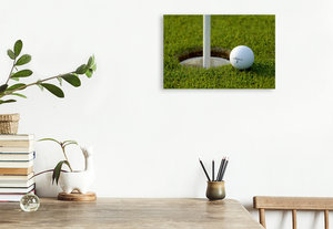 Premium Textil-Leinwand 45 cm x 30 cm quer Ein Motiv aus dem Kalender The Golf-Teetime Planer für das gesamte Jahr / UK-Version / Organizer