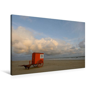 Premium Textil-Leinwand 90 cm x 60 cm quer Ein Motiv aus dem Kalender Strandimpressionen von der Nordsee