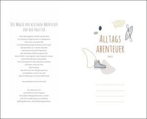 Alltagsabenteuer Kalenderbuch A5 Kalender 2022