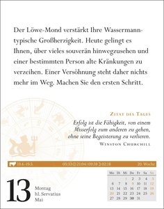 Wassermann Sternzeichenkalender 2024: Tagesabreißkalender. Tischkalender 2024 mit täglichem Horoskop. Kleiner Kalender mit täglichem Blick in die Sterne