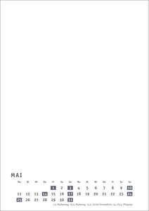Premium-Bastelkalender weiß A4 2026