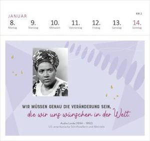 Postkartenkalender Kluge Frauen, die unsere Welt bewegten 2024