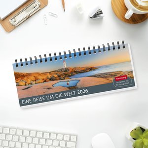 Eine Reise um die Welt Premium-Tischplaner 2026 - Wochenkalender mit 53 Fotografien