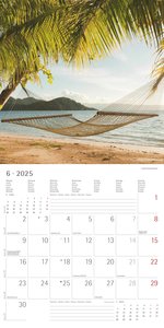 Summer Dreams 2025 - Broschürenkalender 30x30 cm (30x60 geöffnet) - Kalender mit Platz für Notizen - Bildkalender - Wandplaner - Alpha Edition