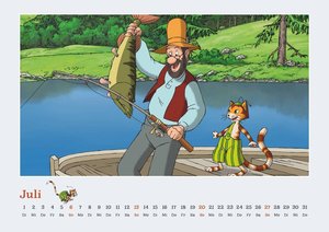 Pettersson & Findus 2025 - Von Sven Nordqvist - Wandkalender für Kinder - Querformat 42 x 29,7 cm