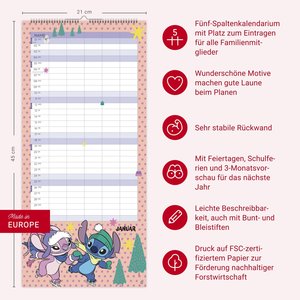 Stitch Familienplaner 2026