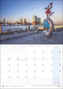 Hamburg ... meine Perle Planer 2024. Terminkalender mit traumhaften Fotos der Hansestadt. Viel Raum für Notizen in einem dekorativen Kalender für Hamburg-Fans.