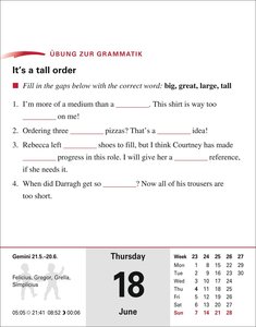Englisch Sprachkalender 2026 - Englisch lernen leicht gemacht - Tagesabreißkalender