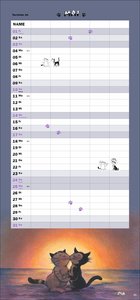 Jacob Familienplaner für Katzenliebhaber 2026