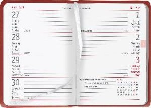 Taschenkalender Buch Tucson rot 2023 - Büro-Kalender - 8x11,5 cm - 1 Woche 2 Seiten - 144 Seiten - Notiz-Heft - Alpha Edition