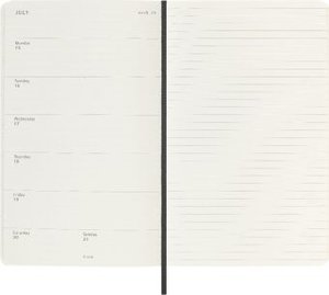 Moleskine 12 Monate Wochen Notizkalender 2024, Large/A5, Schwarz