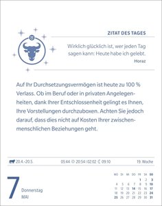 Stier Sternzeichenkalender 2026